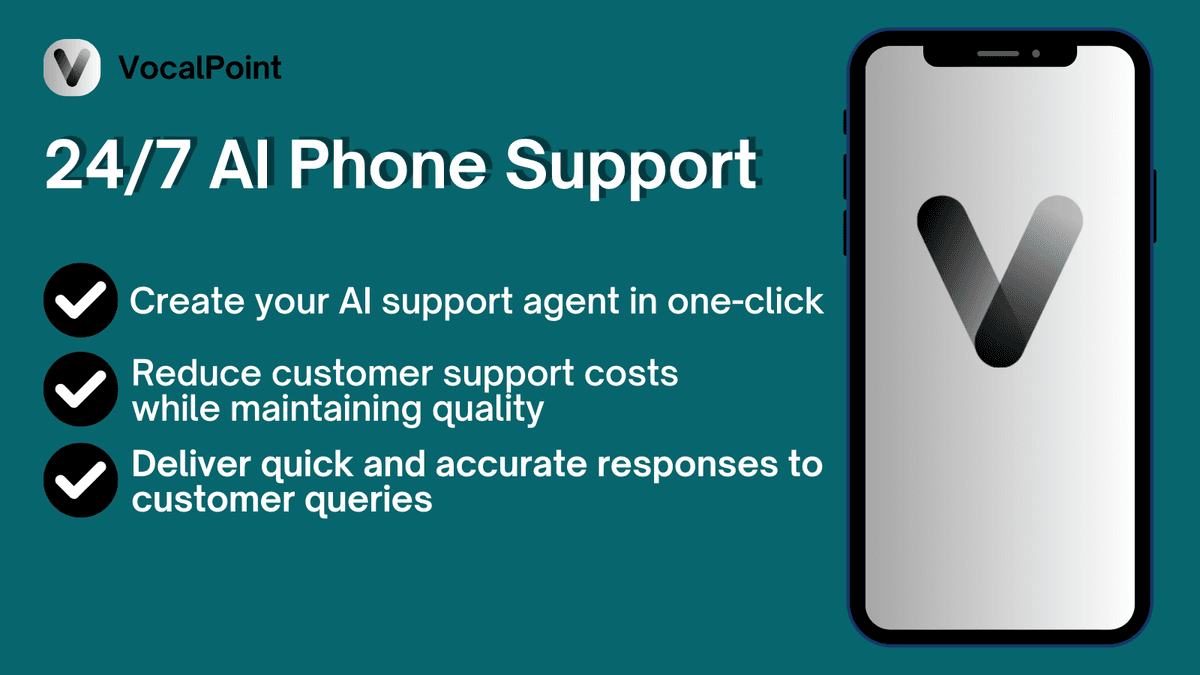 VocalPoint AI phone support for Shopify stores